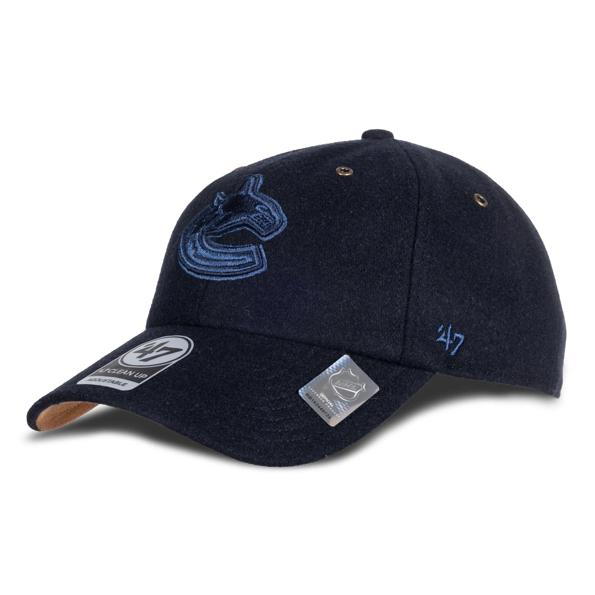 47 Brand NHL Peacoat Clean Up Hat - Vancouver Canucks Orca