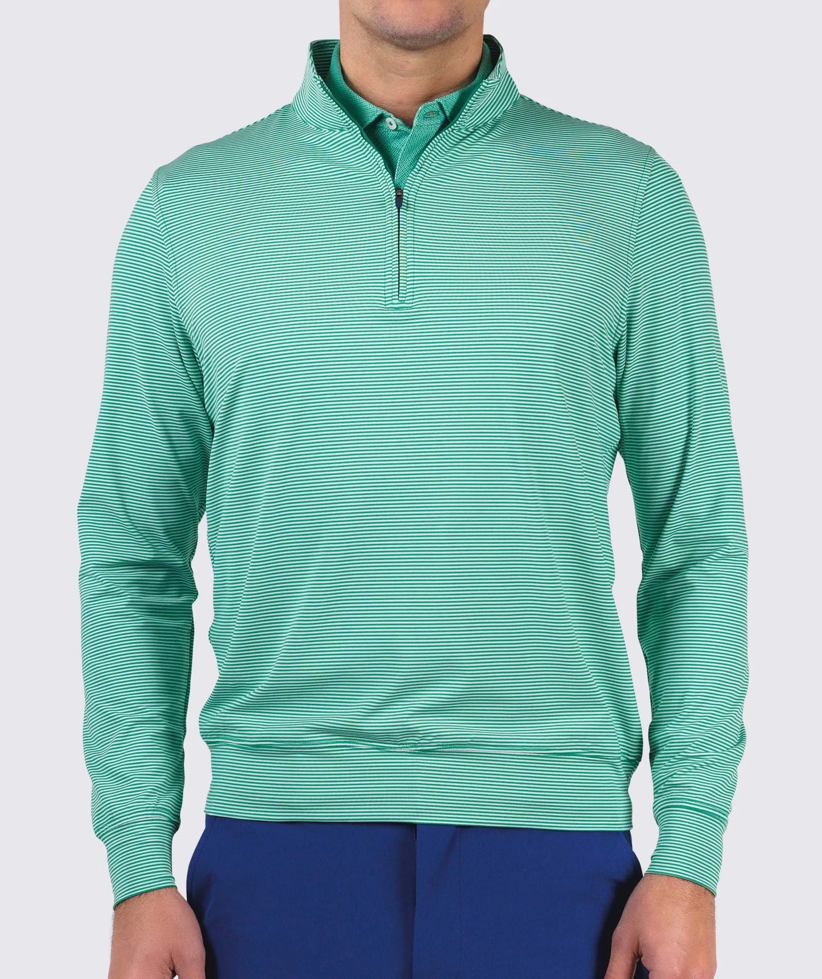 Carter Stripe Quarter-Zip Pullover - Closeout