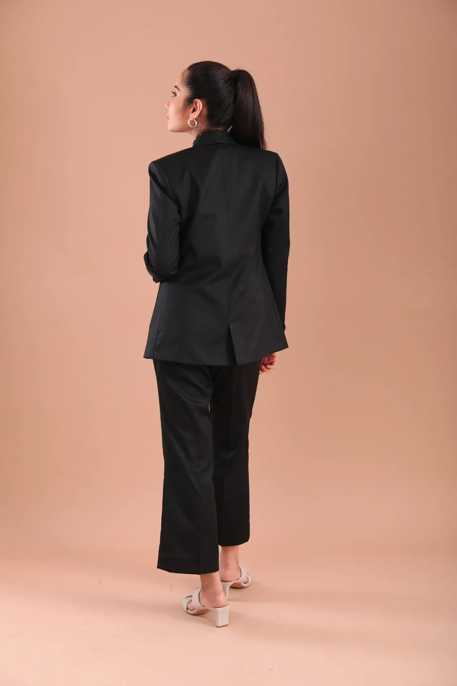 Classic Black Women's Office Three Piece Suit