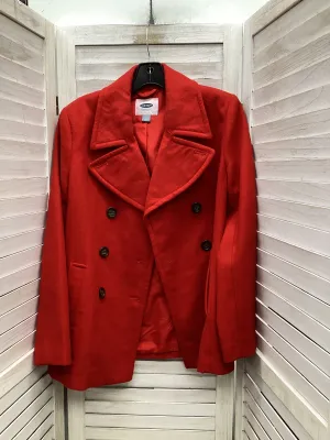 Coat Peacoat By Old Navy In Red, Size: S