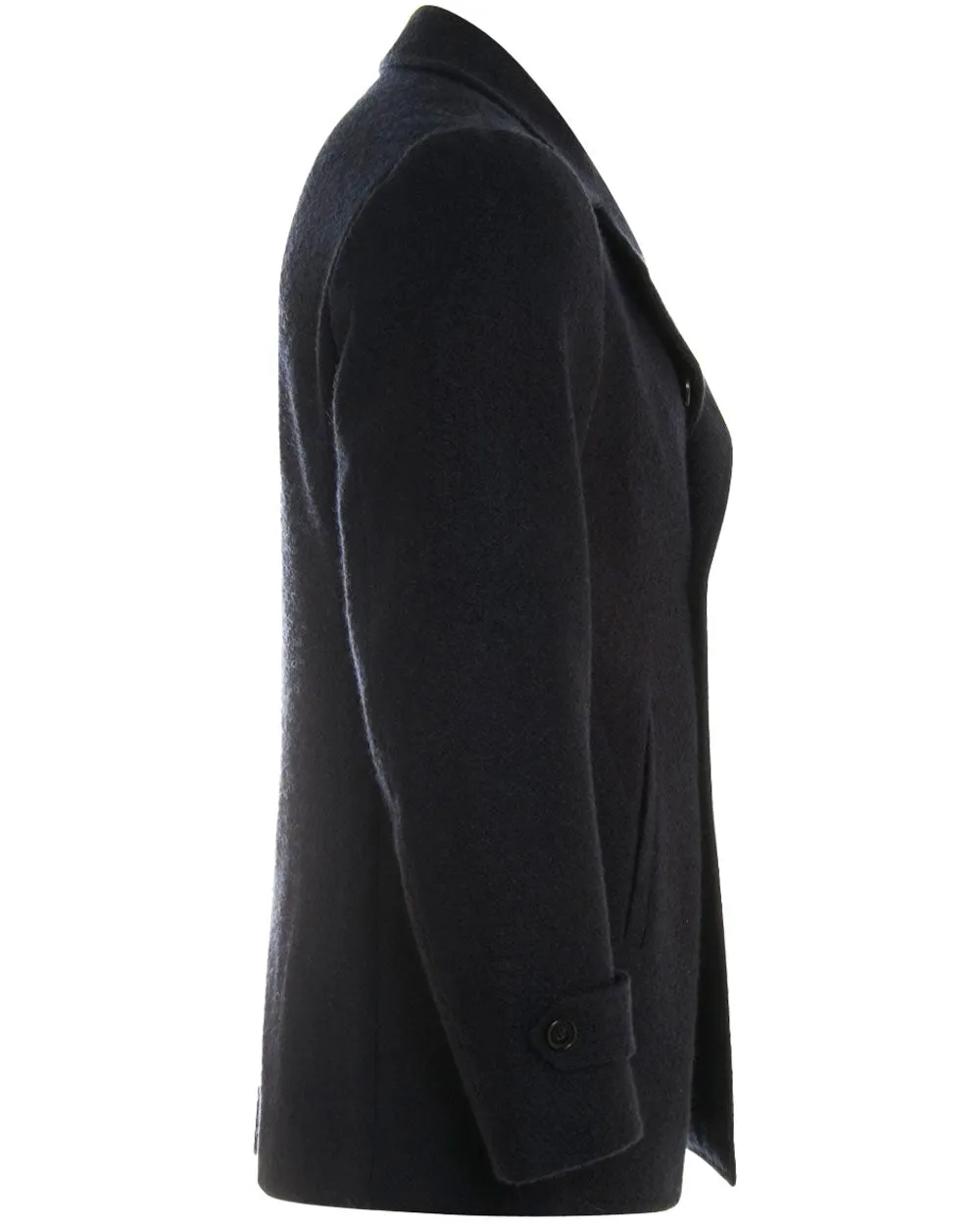 Dark Navy Cashmere Peacoat