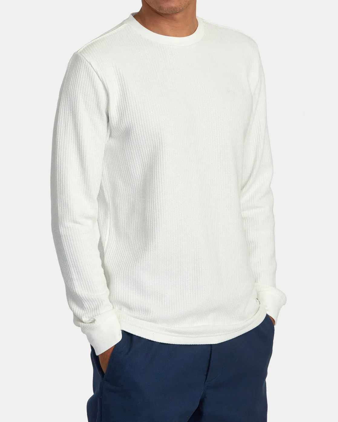 Dayshift Long Sleeve Thermal Shirt - Off White