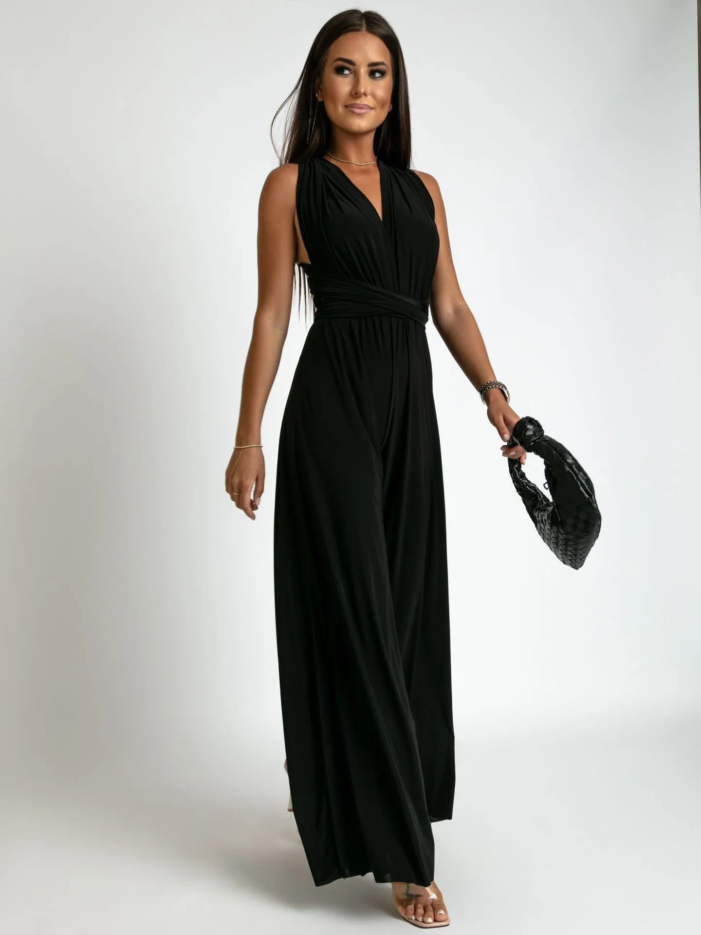 Deep V-neck Sleeveless Backless Siamese Suit