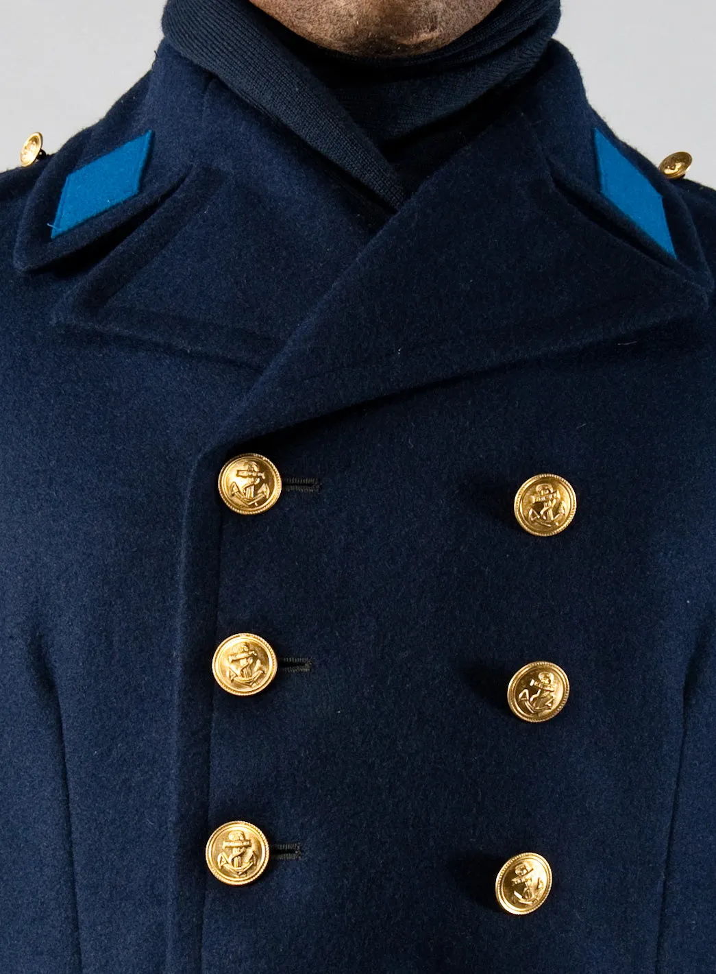 East German Navy Volksmarine Wool Pea Coat