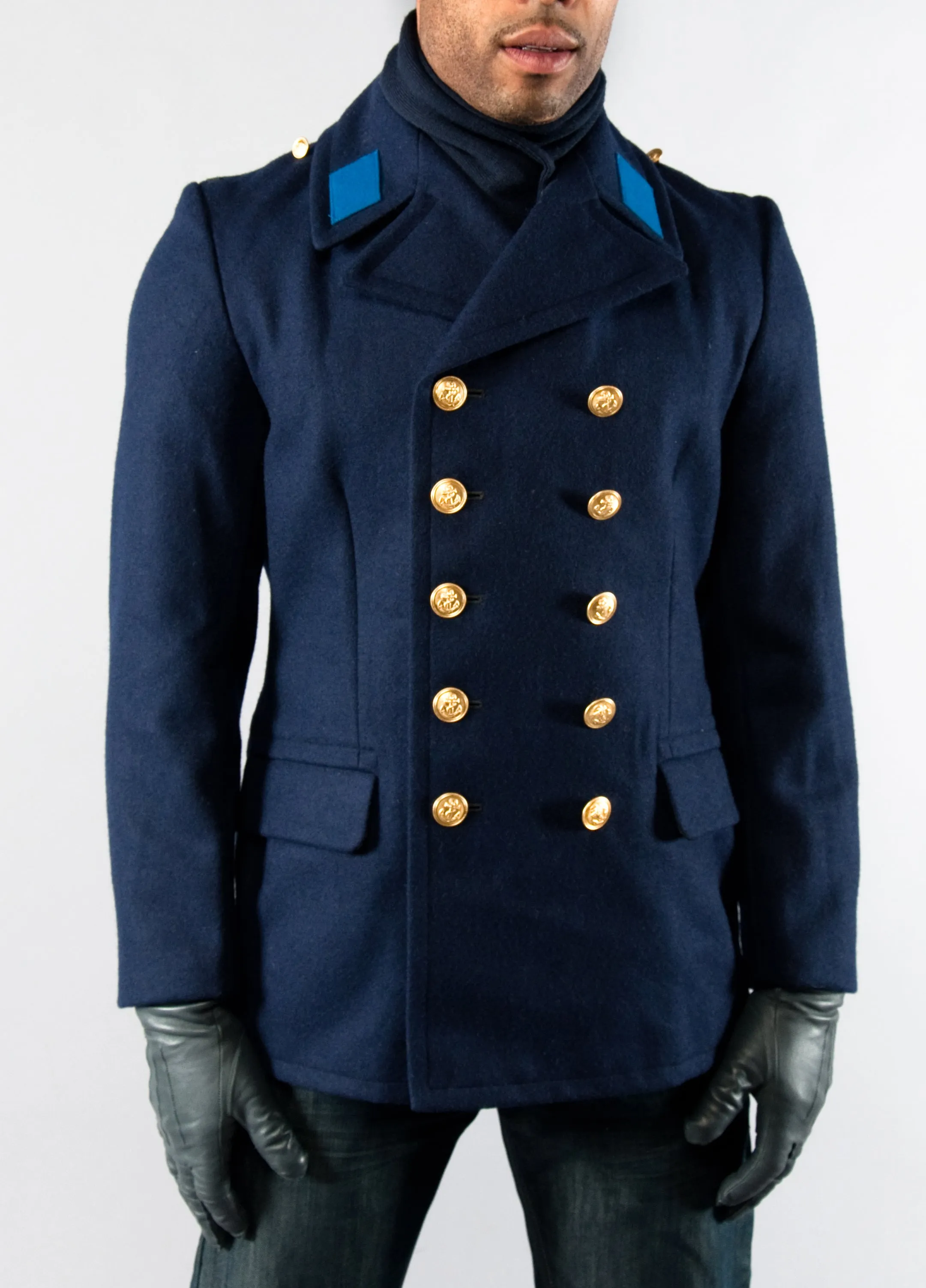 East German Navy Volksmarine Wool Pea Coat