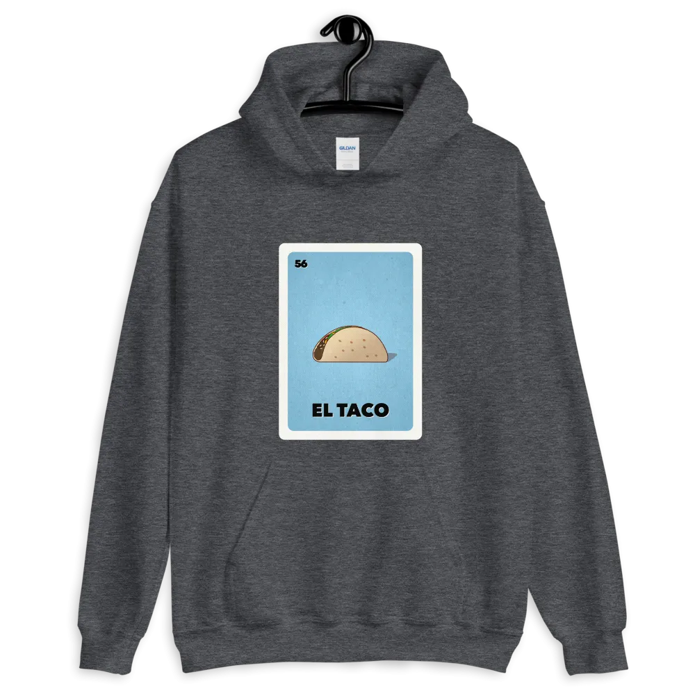 El Taco Loteria Card Pullover Hoodie