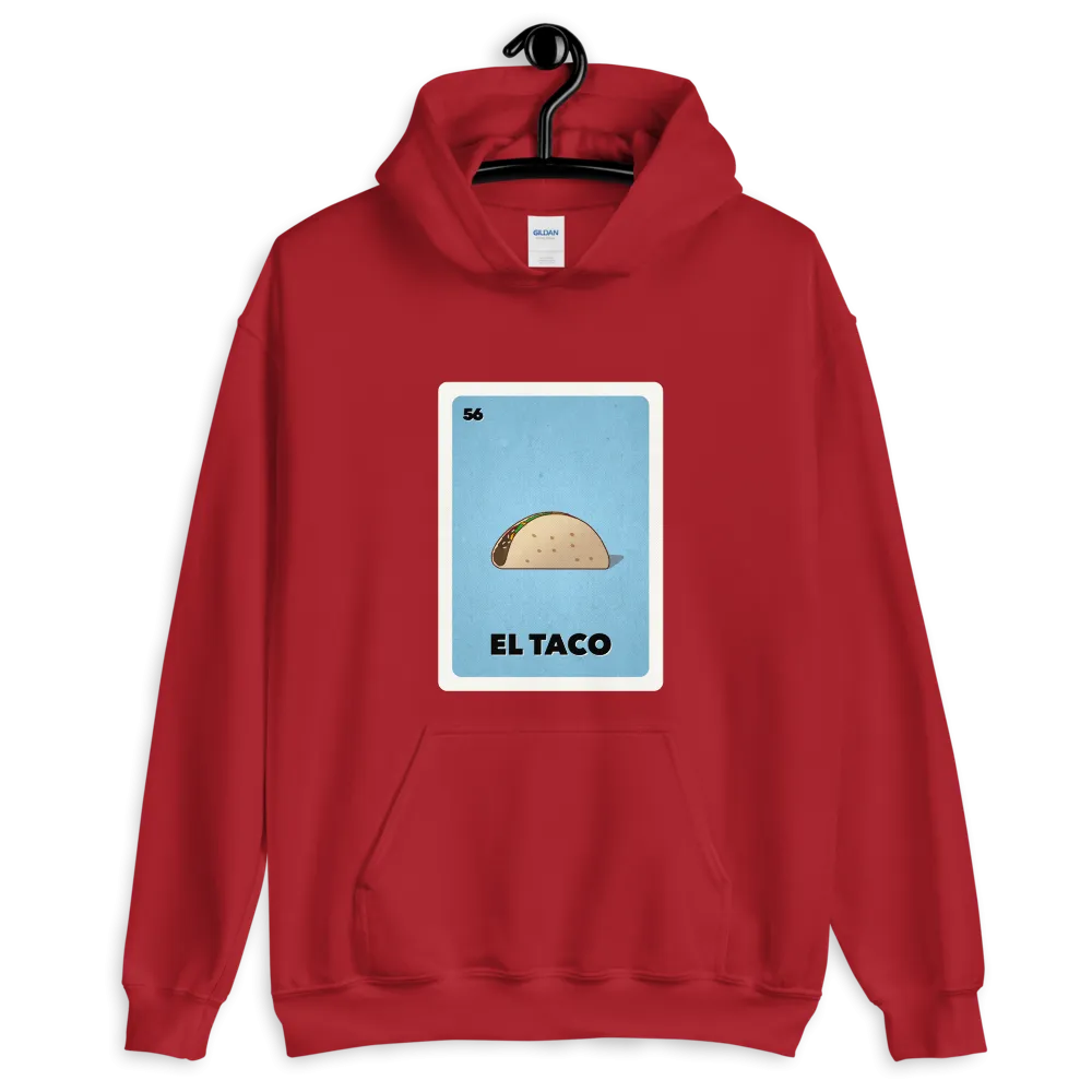 El Taco Loteria Card Pullover Hoodie