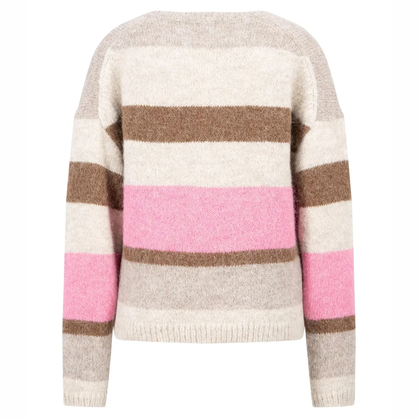 Fynch Hatton Merino Wool Striped Knit Jumper