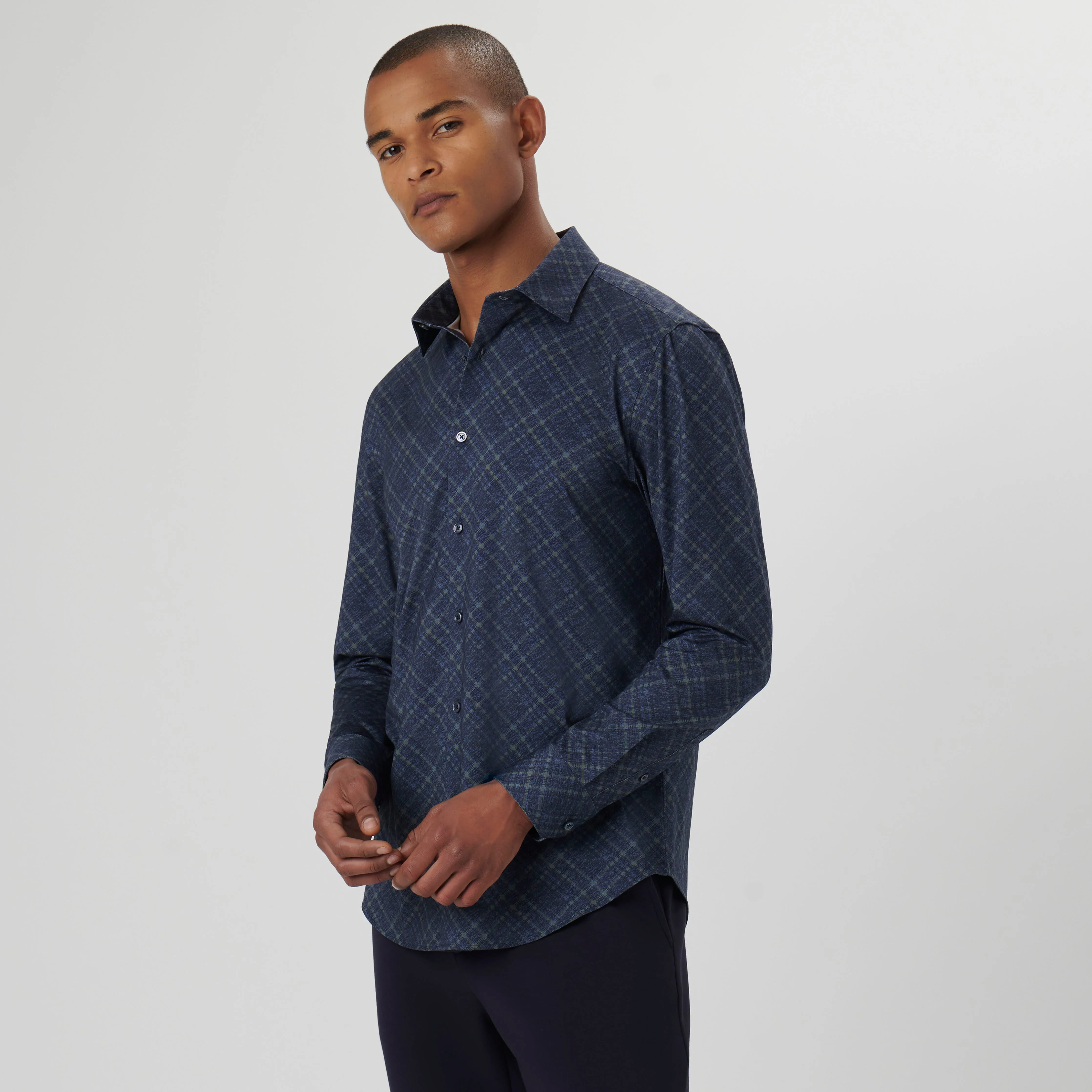 James Diagonal Check OoohCotton Shirt