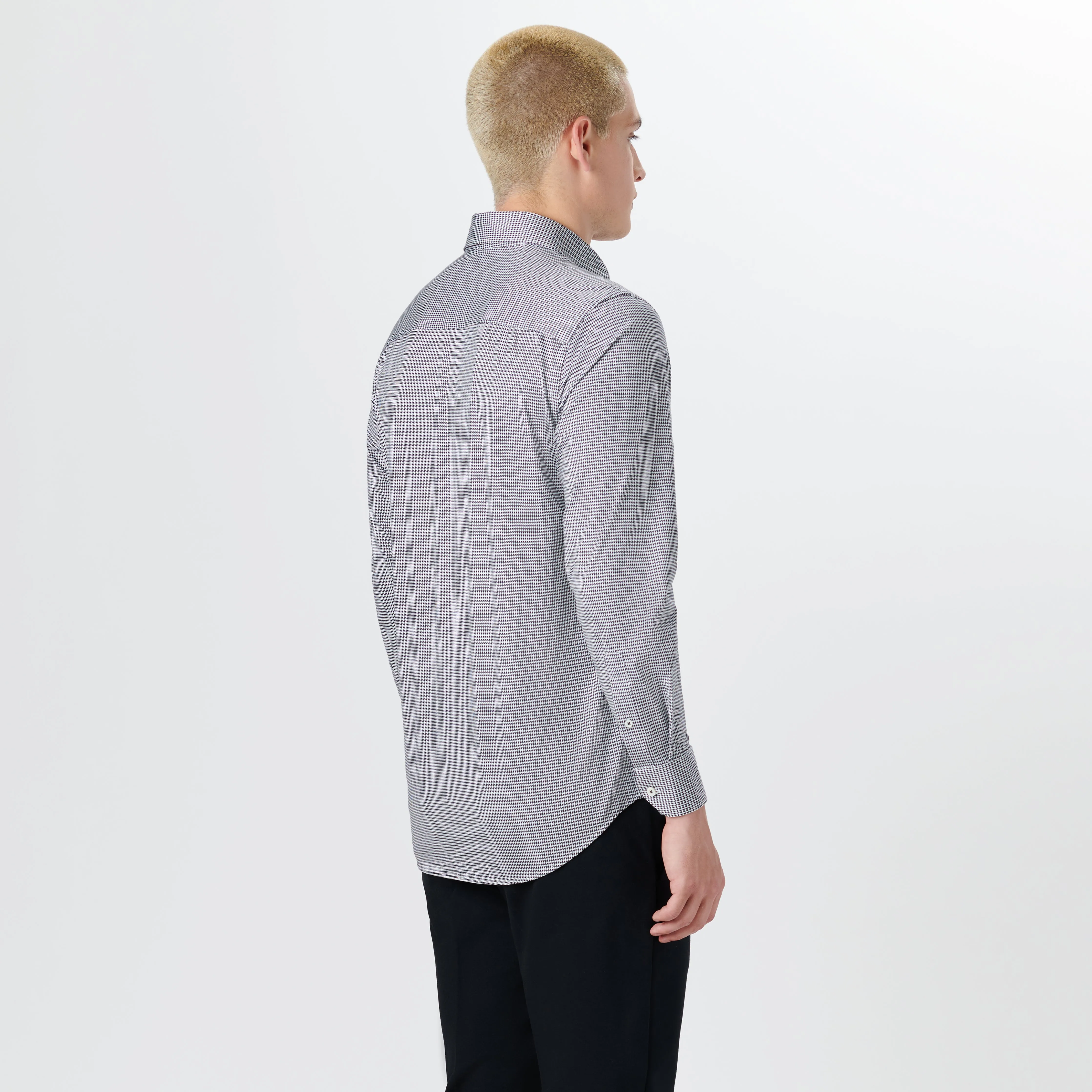 JAMES Hound's Tooth Check OoohCotton Shirt