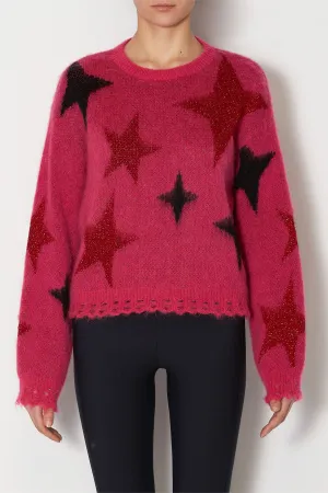 Kaos Magenta Knit Star Jumper