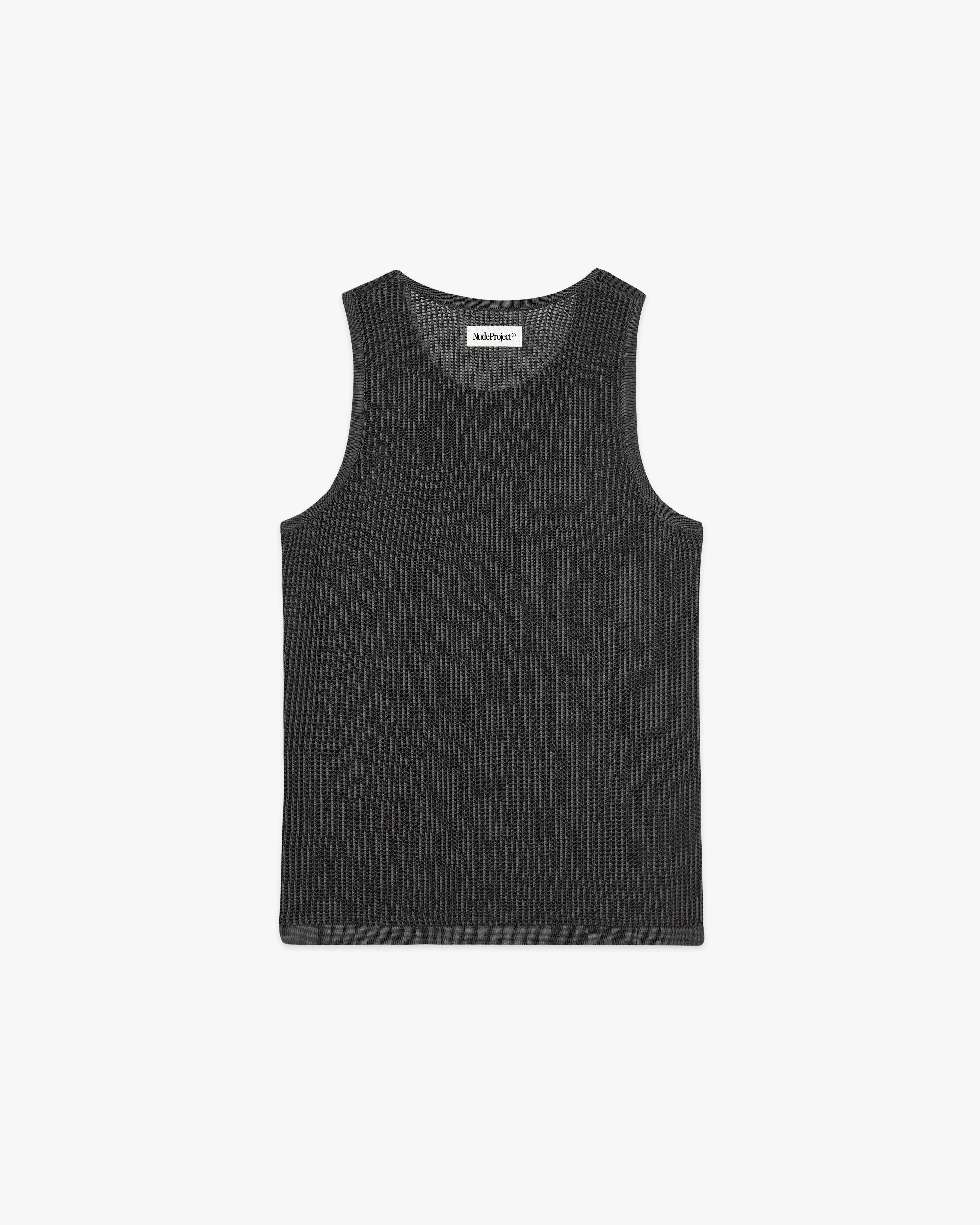 KNIT TANK TOP ASH