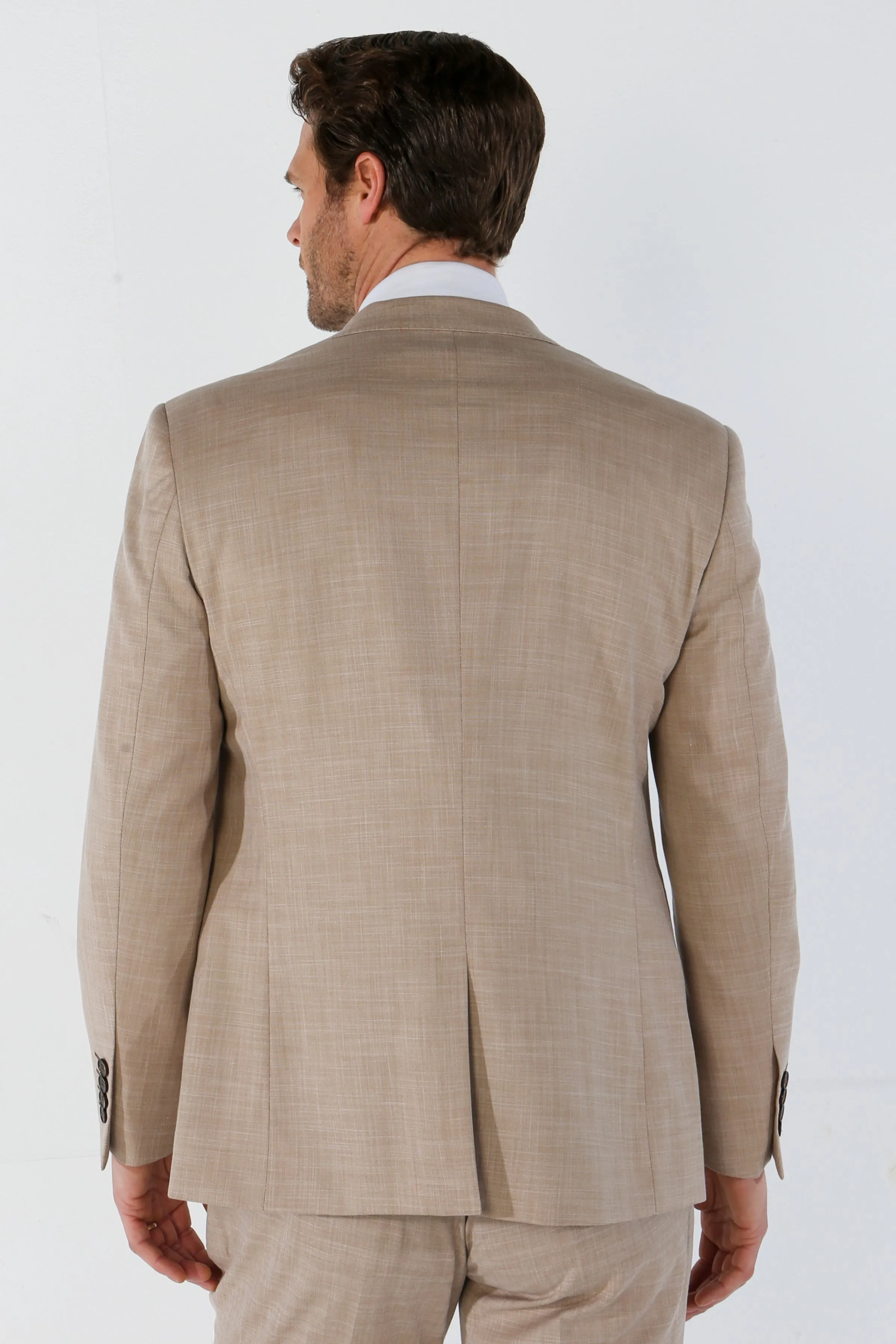 Kurt - Men's Beige Blazer