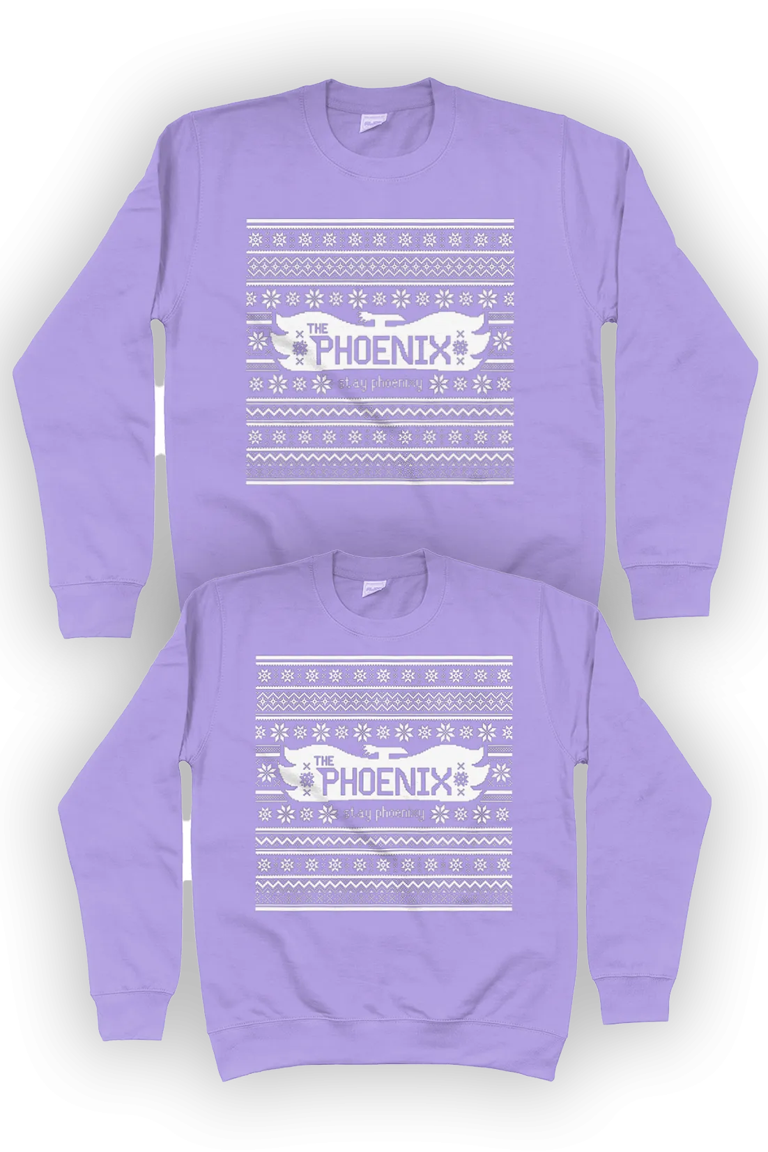 Lavender Phoenix Christmas jumper matching family bundle