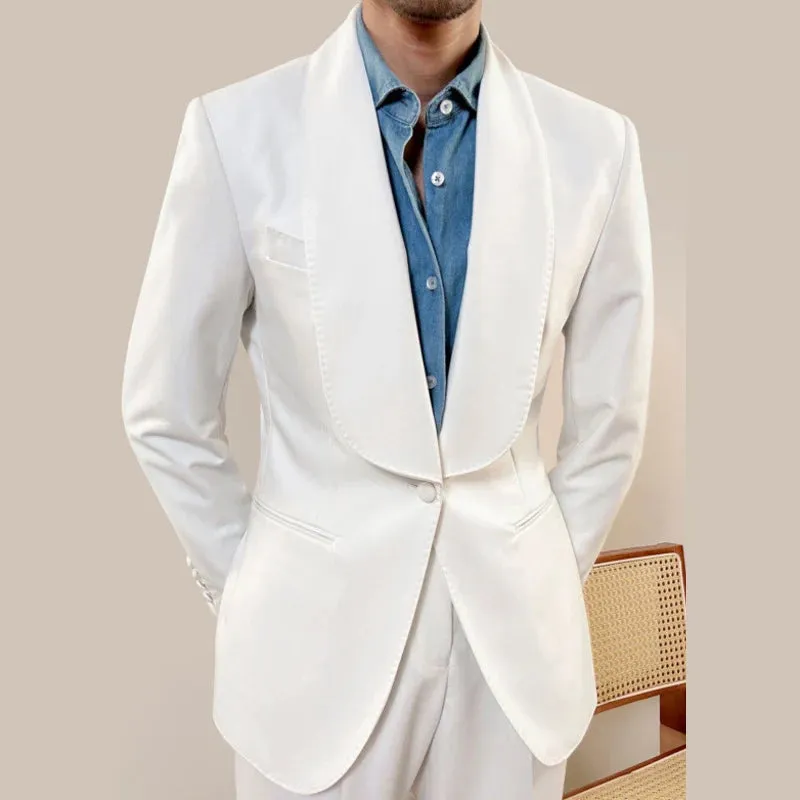 Low Collar Casual Polyester Blazer