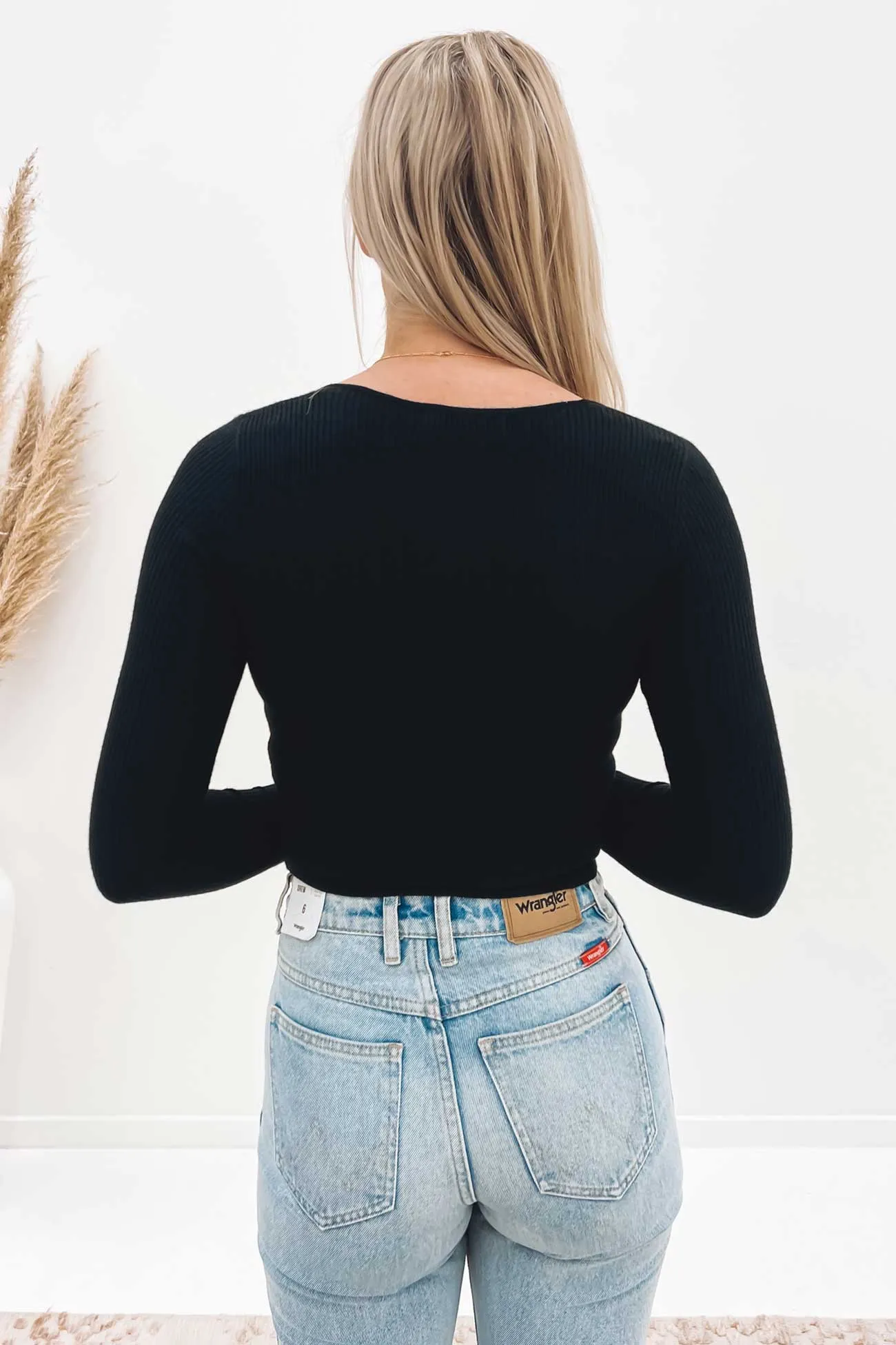 Mae Knit Top Black