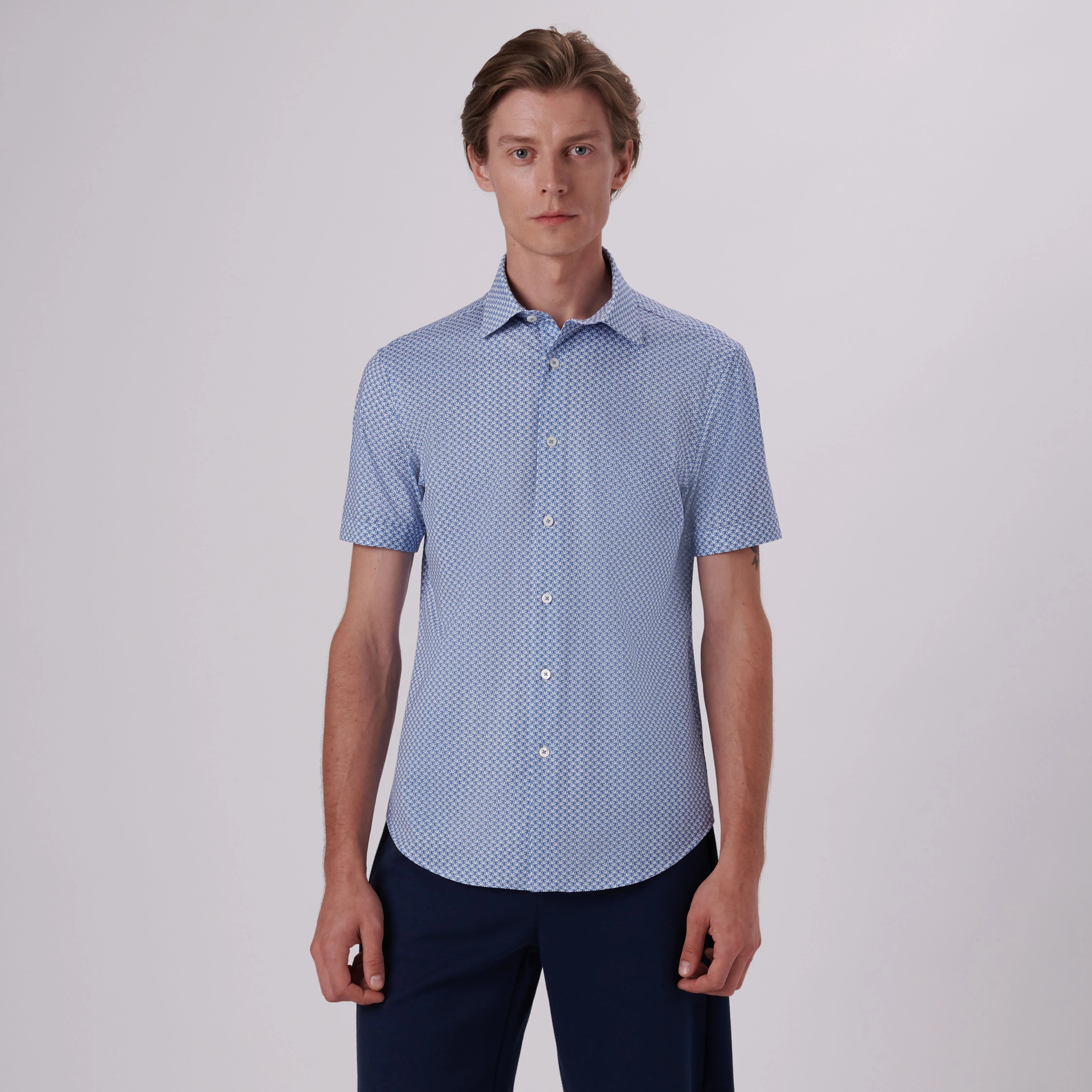 Miles Parasol Print OoohCotton Short Sleeve Shirt