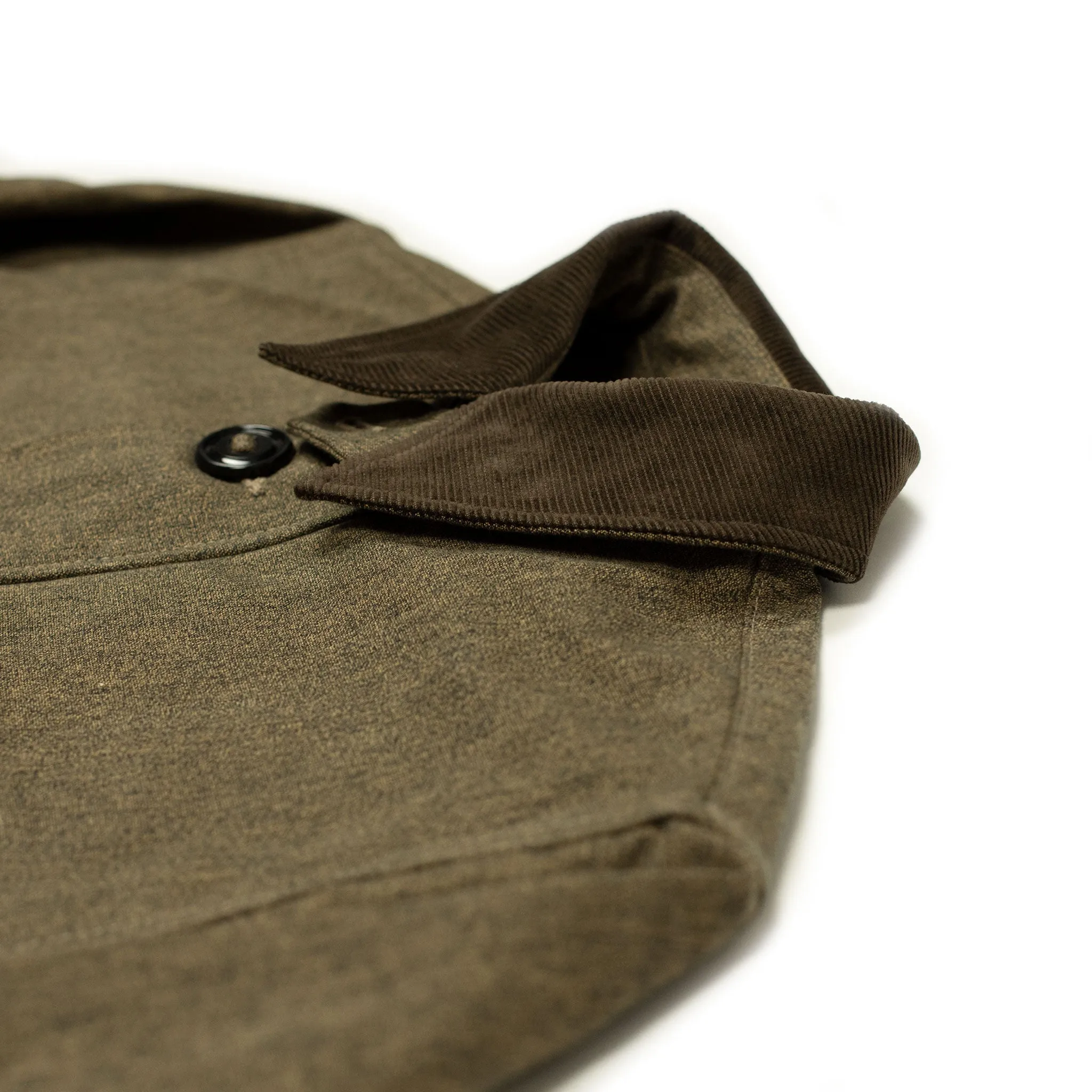 Military Half Coat "Type B" in brown and black "hunting" canvas