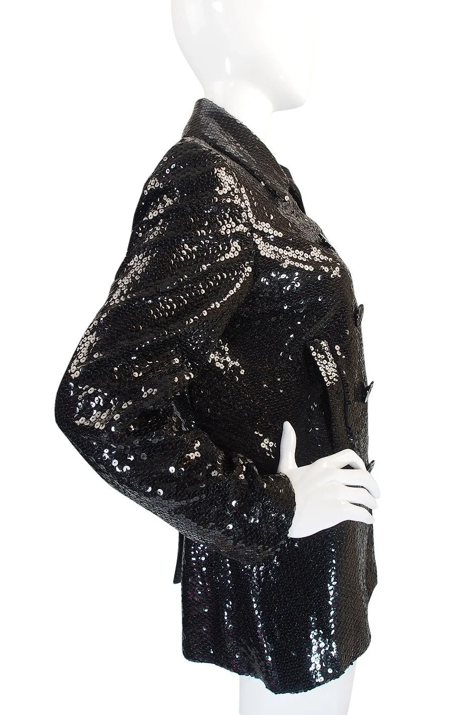 Nan Kempner's 1970s Sequined Bill Blass Peacoat