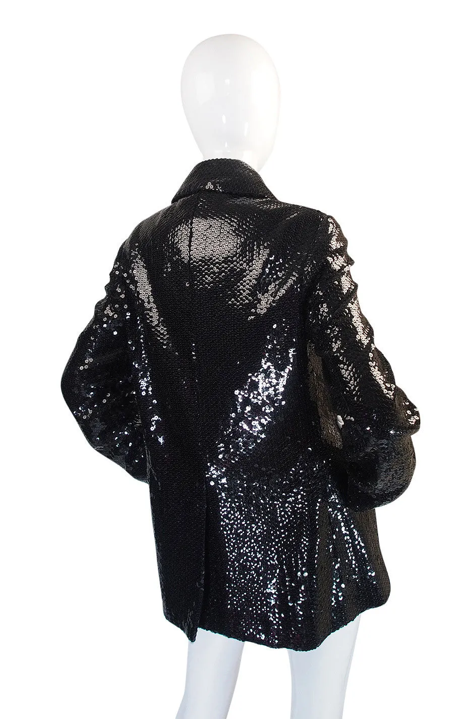 Nan Kempner's 1970s Sequined Bill Blass Peacoat