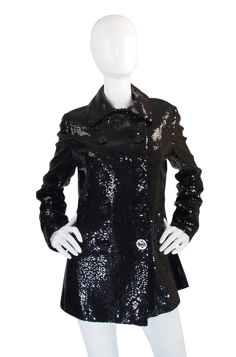 Nan Kempner's 1970s Sequined Bill Blass Peacoat