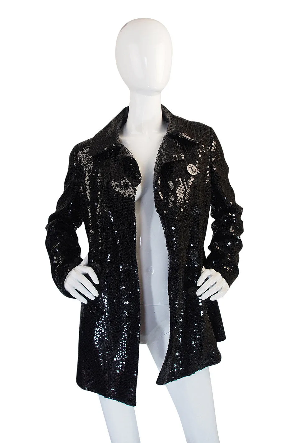 Nan Kempner's 1970s Sequined Bill Blass Peacoat