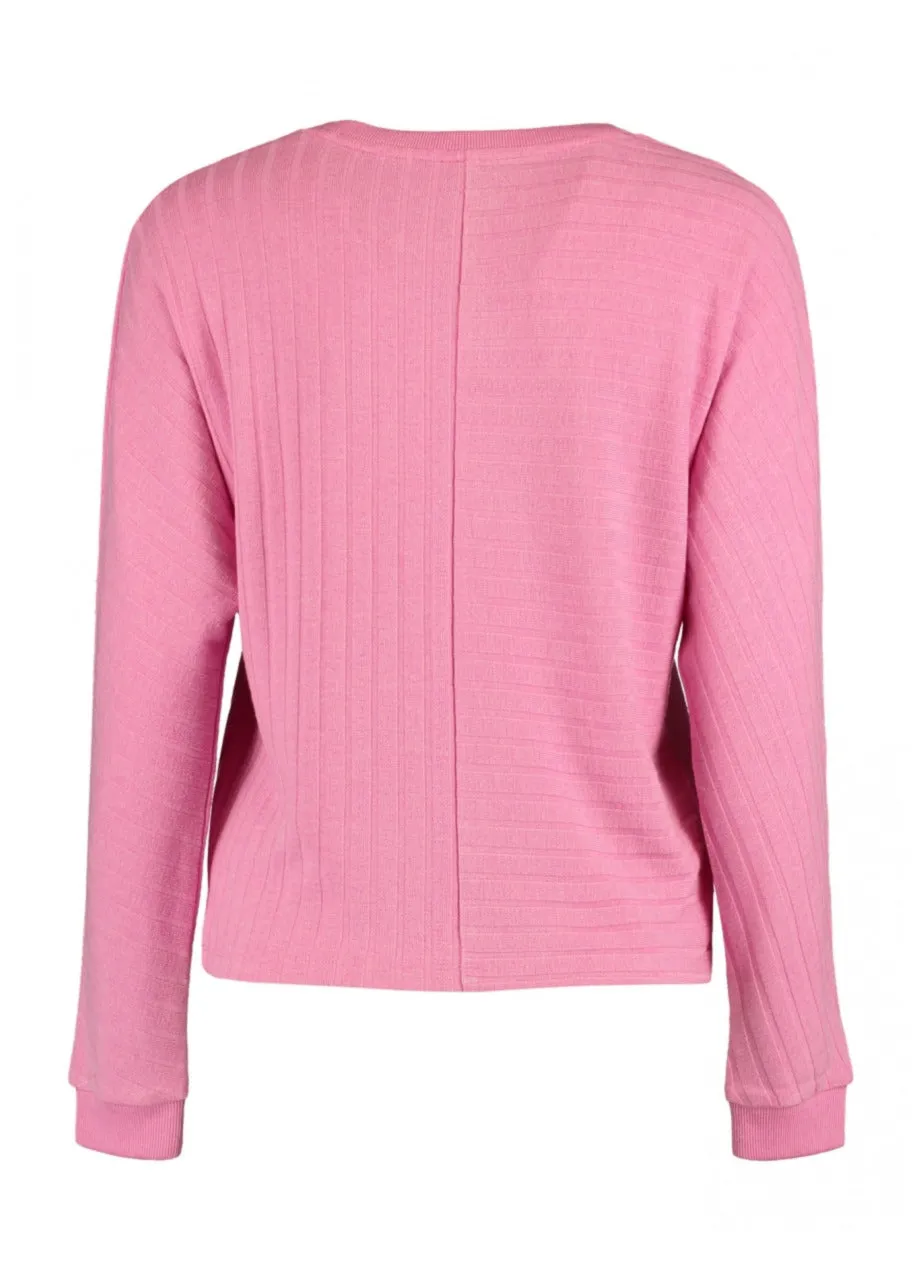 Ona Summer Pink Fine Knit Top