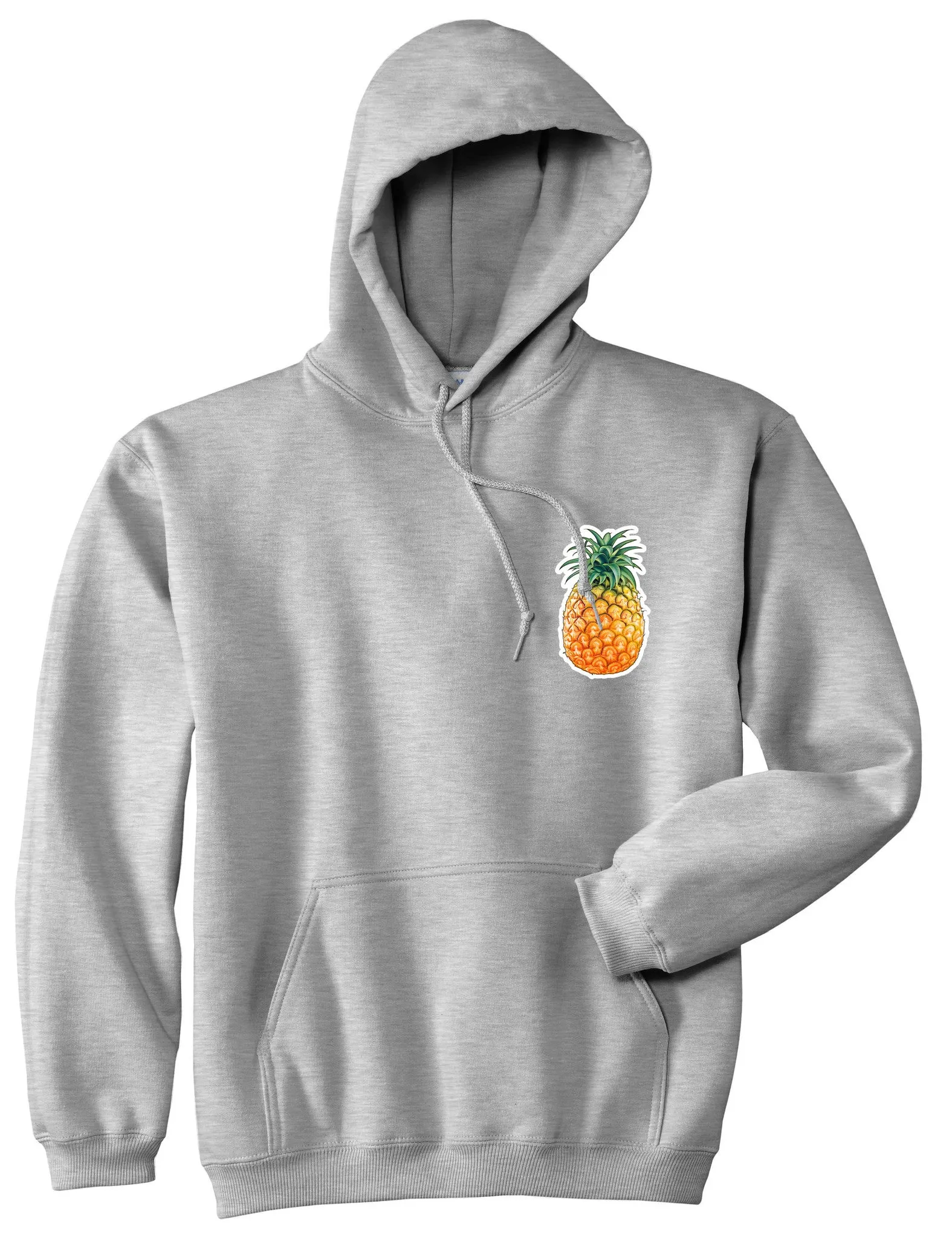 Pineapple Chest Logo Meme Pullover Hoodie Hoody