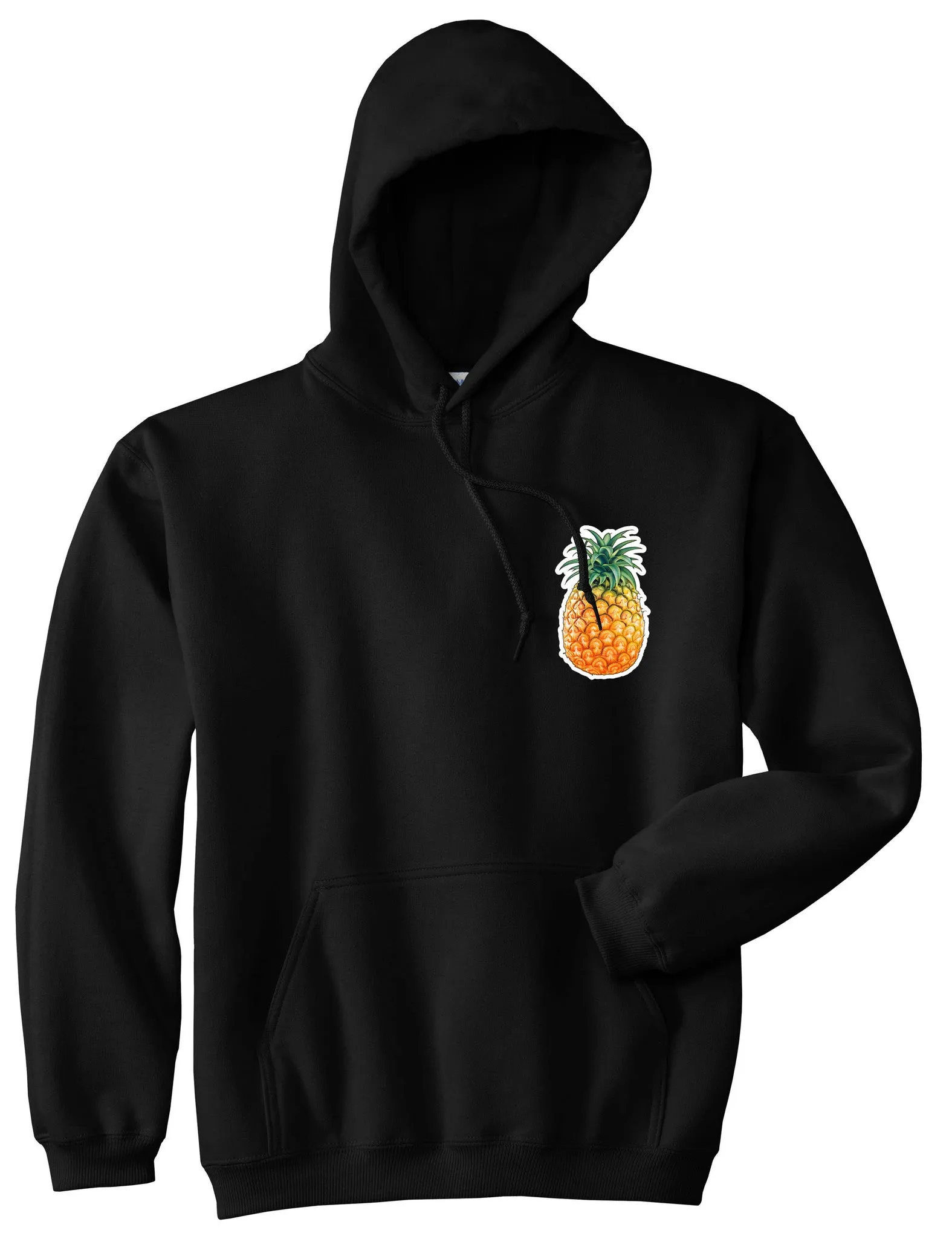 Pineapple Chest Logo Meme Pullover Hoodie Hoody