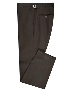 Pleated Choco Brown Pant