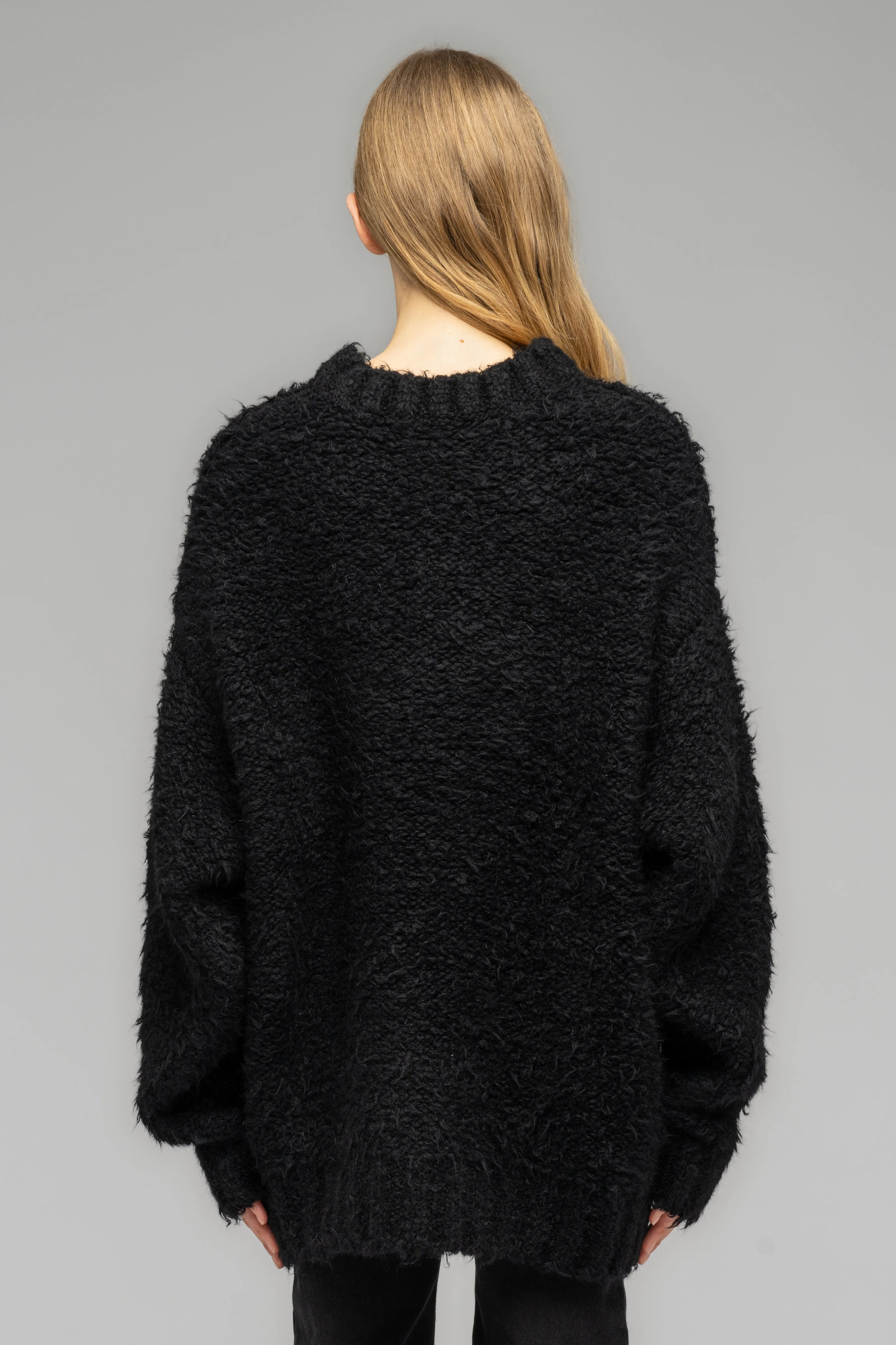 "GROUNDFORM" SQUARE SHAG SWEATER