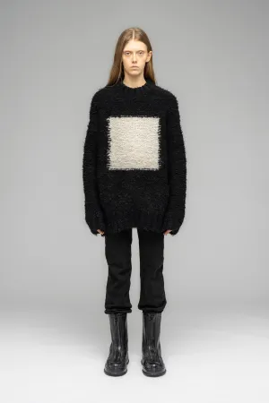 "GROUNDFORM" SQUARE SHAG SWEATER