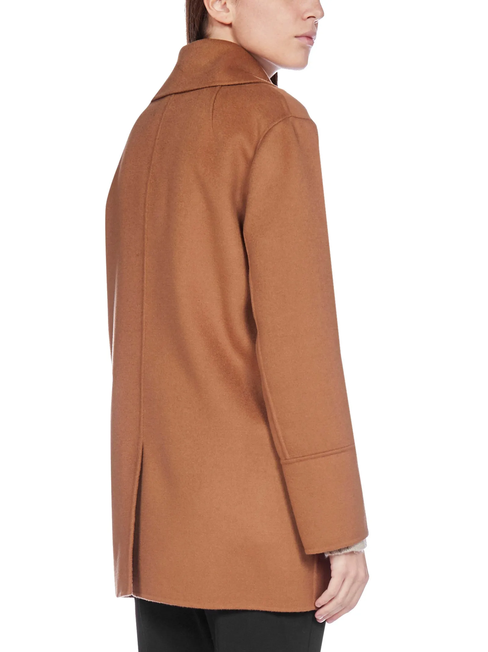 'S Max Mara Spread-Collar Peacoat