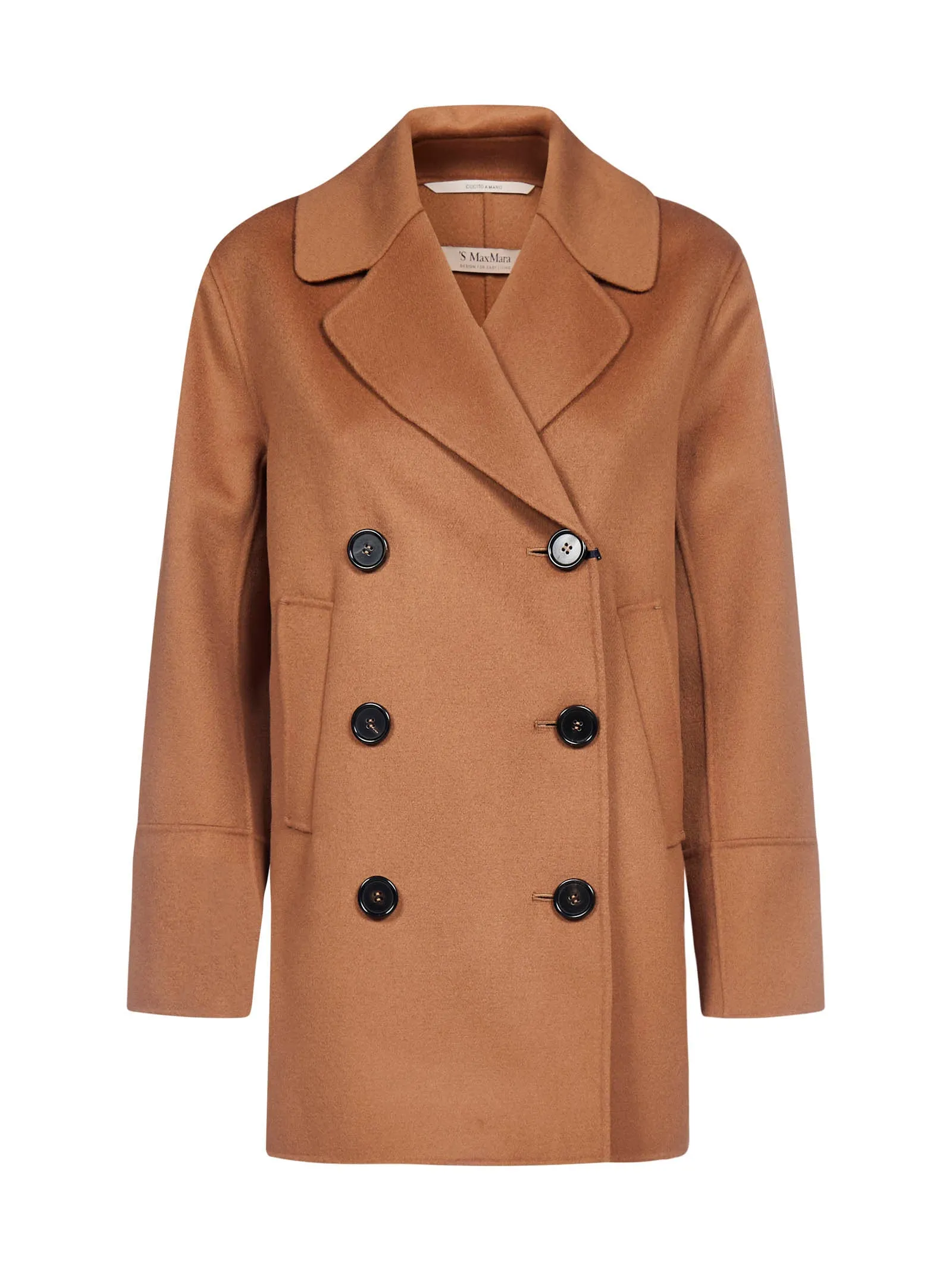 'S Max Mara Spread-Collar Peacoat