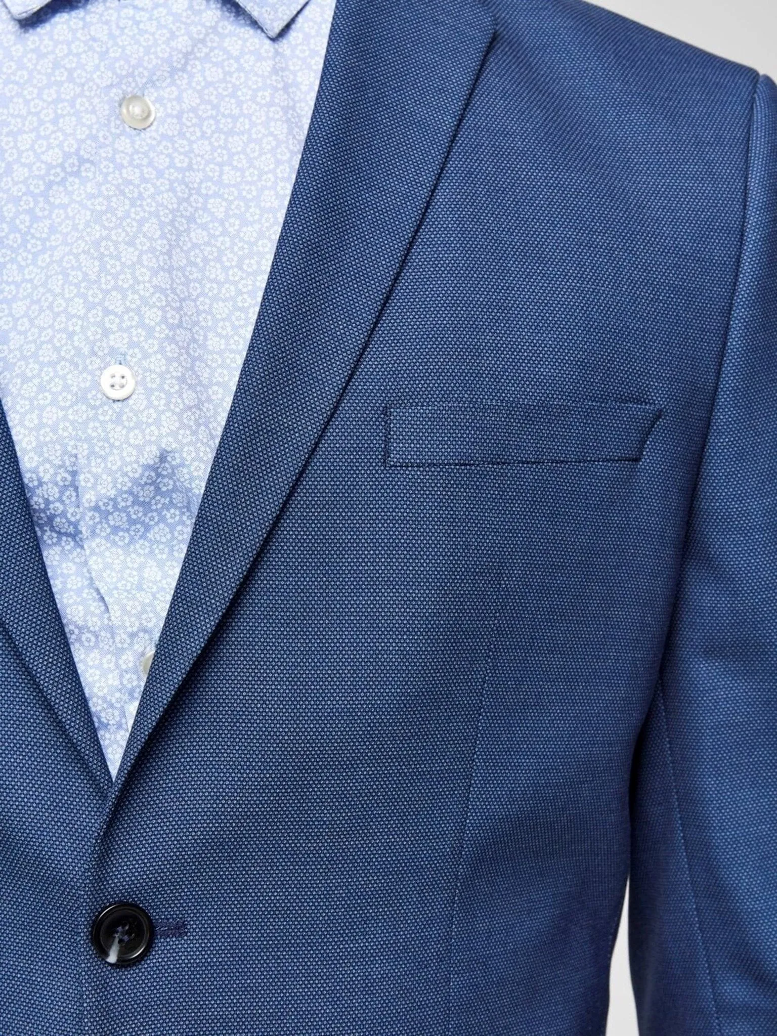 Slim-fit Blazer - Dark blue