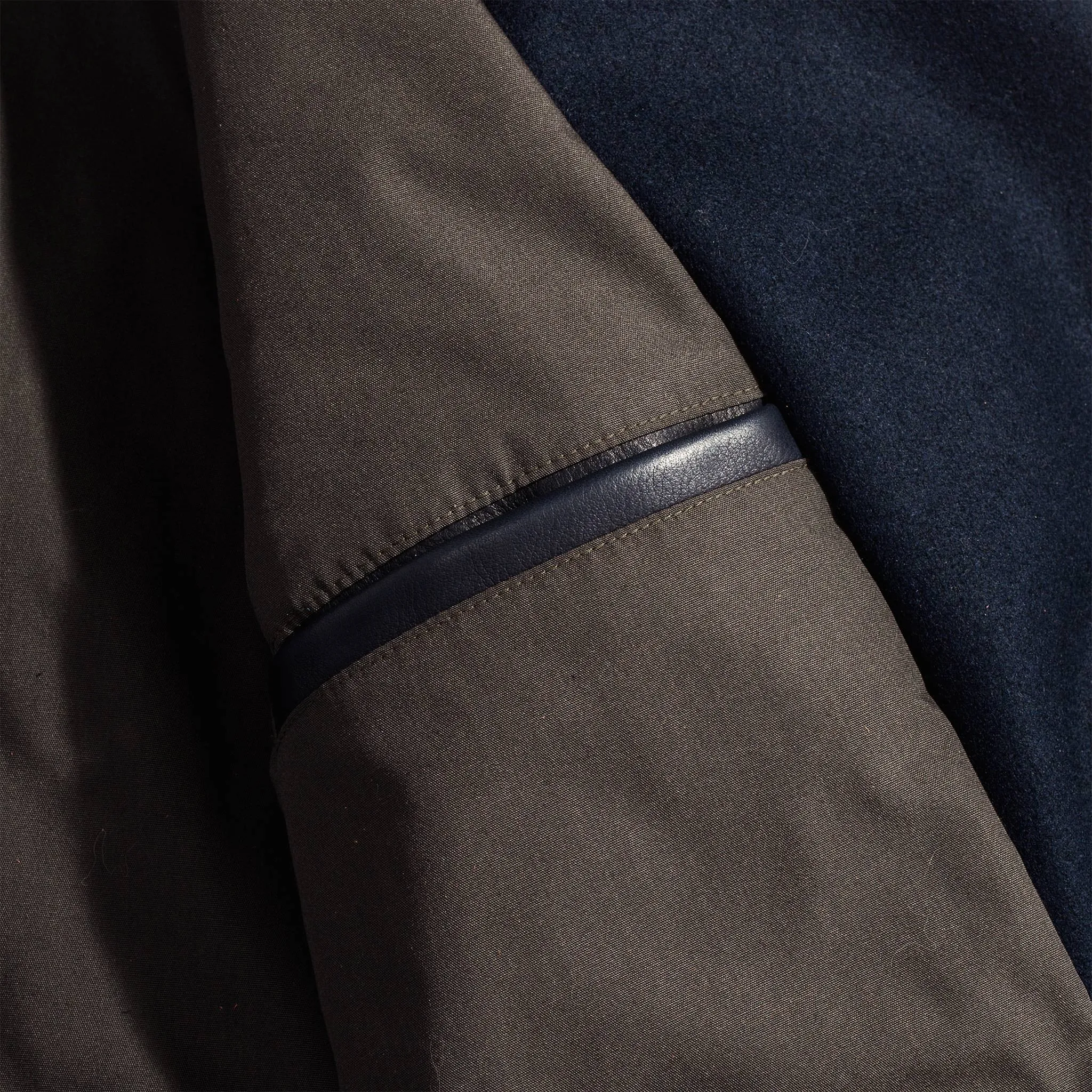 The Mendocino Peacoat in Navy Melton Wool