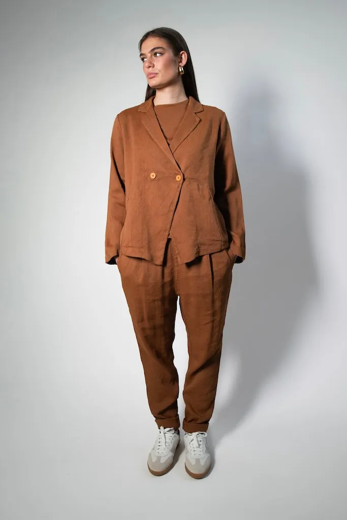 Transit Par Such Tailored Blazer in Rust